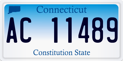 CT license plate AC11489