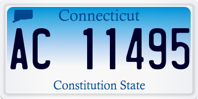 CT license plate AC11495