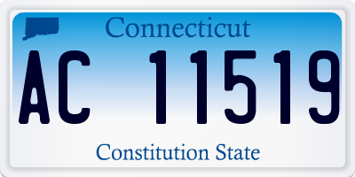 CT license plate AC11519