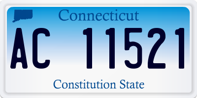 CT license plate AC11521