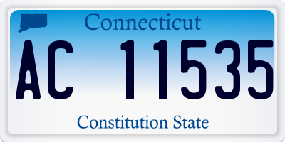 CT license plate AC11535