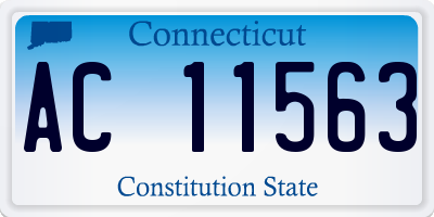 CT license plate AC11563