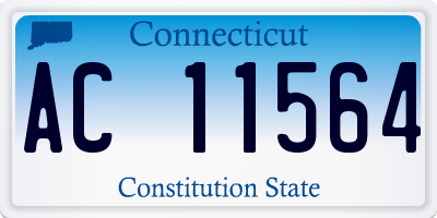 CT license plate AC11564