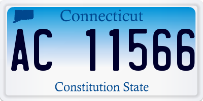 CT license plate AC11566