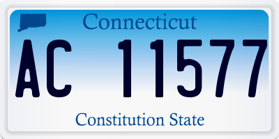 CT license plate AC11577