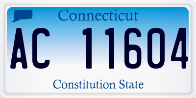 CT license plate AC11604