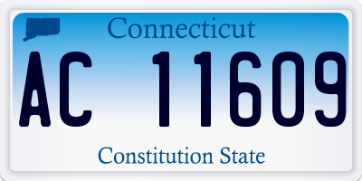 CT license plate AC11609