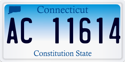 CT license plate AC11614