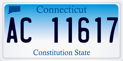 CT license plate AC11617