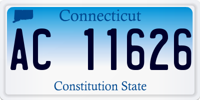 CT license plate AC11626