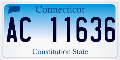CT license plate AC11636