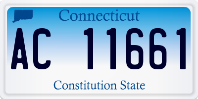 CT license plate AC11661