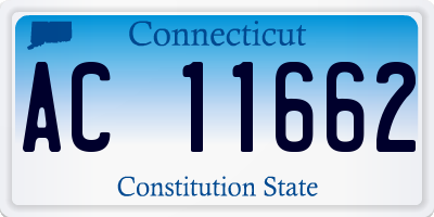 CT license plate AC11662