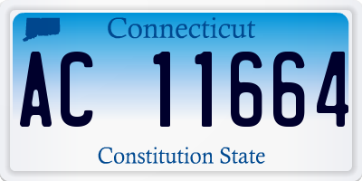 CT license plate AC11664