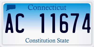 CT license plate AC11674