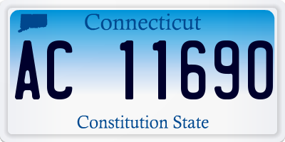 CT license plate AC11690