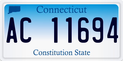 CT license plate AC11694
