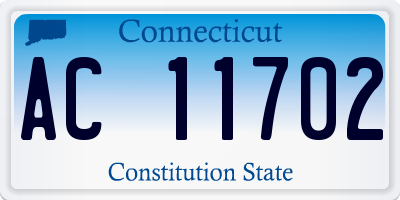 CT license plate AC11702