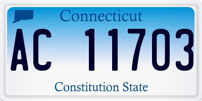 CT license plate AC11703