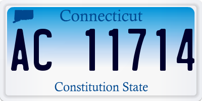 CT license plate AC11714