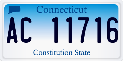 CT license plate AC11716