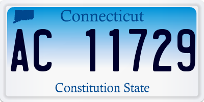 CT license plate AC11729