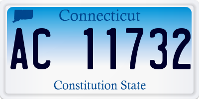 CT license plate AC11732