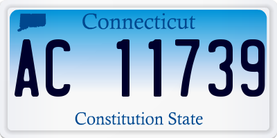 CT license plate AC11739