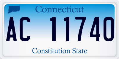 CT license plate AC11740