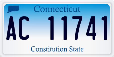 CT license plate AC11741