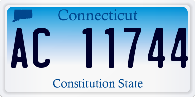 CT license plate AC11744