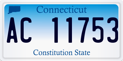 CT license plate AC11753