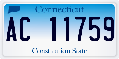 CT license plate AC11759