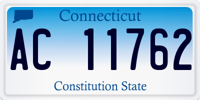 CT license plate AC11762