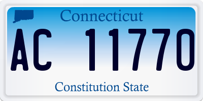 CT license plate AC11770