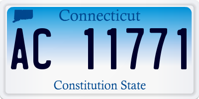 CT license plate AC11771