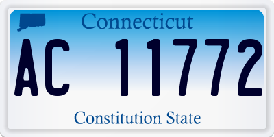 CT license plate AC11772