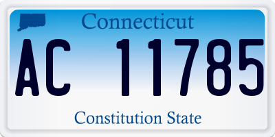 CT license plate AC11785