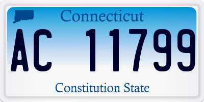 CT license plate AC11799