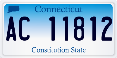 CT license plate AC11812
