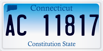 CT license plate AC11817