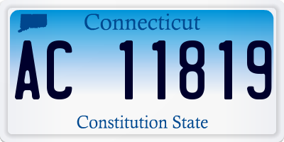 CT license plate AC11819