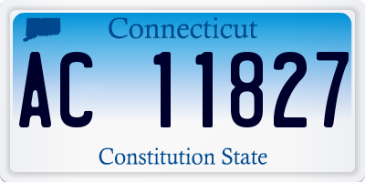CT license plate AC11827