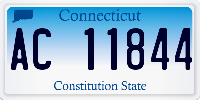 CT license plate AC11844