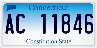 CT license plate AC11846