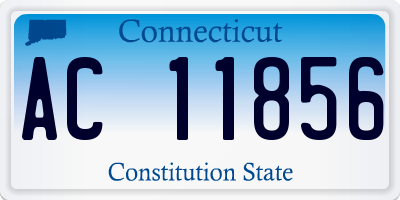 CT license plate AC11856