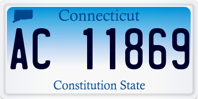 CT license plate AC11869