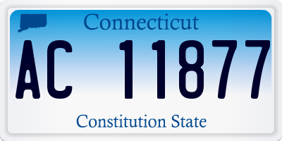 CT license plate AC11877