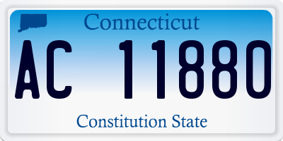 CT license plate AC11880