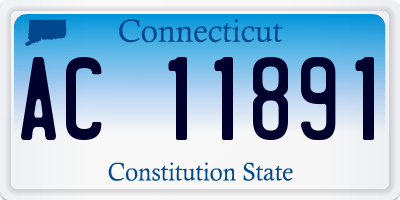 CT license plate AC11891